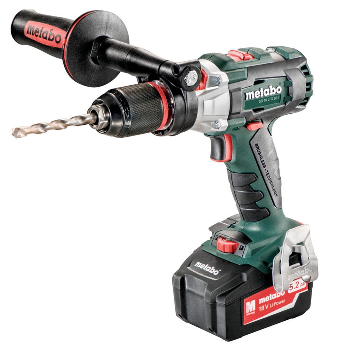 Metabo 602352520 18-Volt 5.2Ah Lithium-Ion Brushless Hammer Drill//Driver Kit