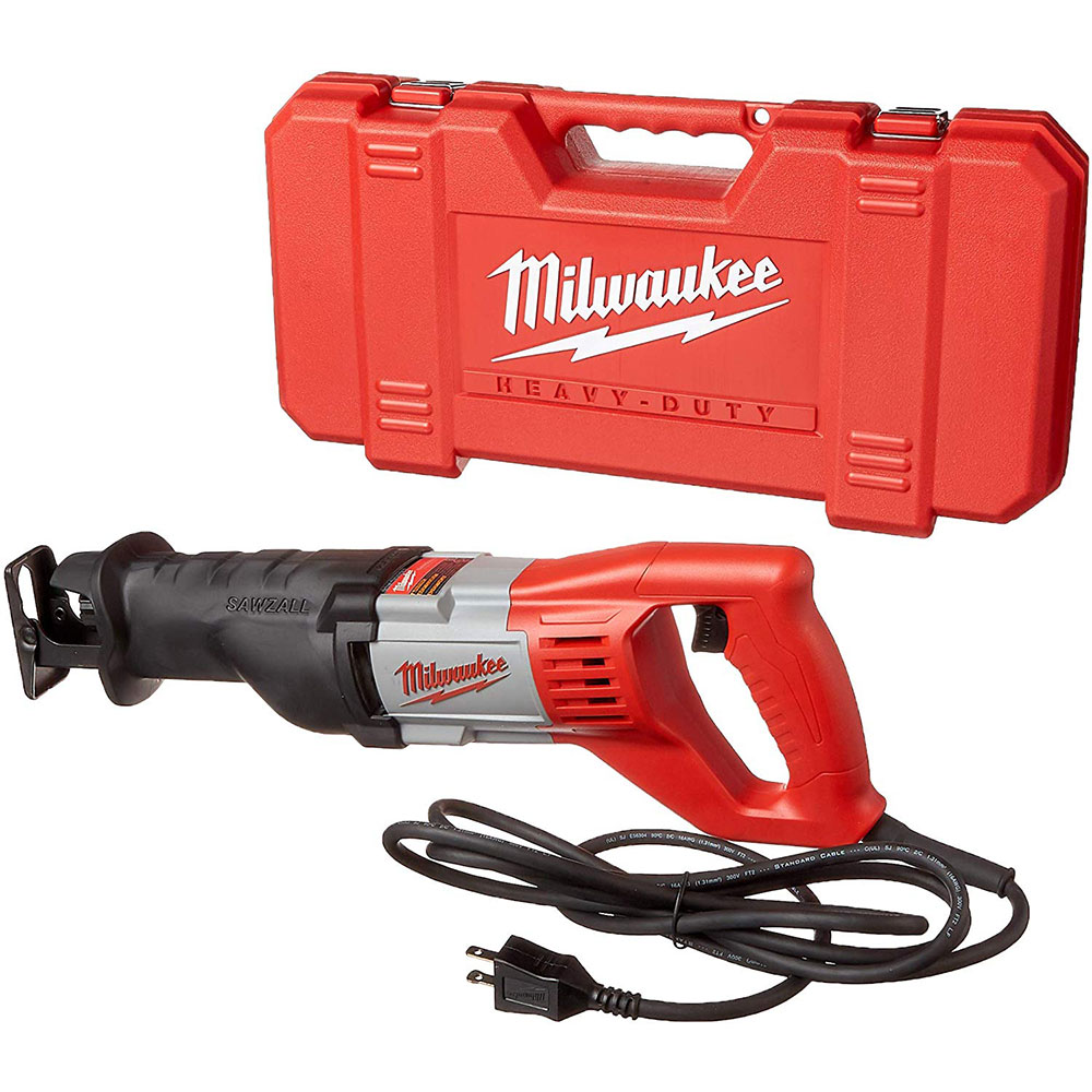 Milwaukee 651931 120V AC SAWZALL Reciprocating Saw Kit with Carrying