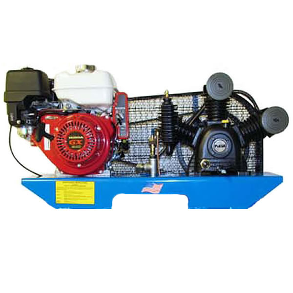 Puma TE80HGE 8HP Tankless GasPowered TwoStage Truck Mount Air Compressor eBay