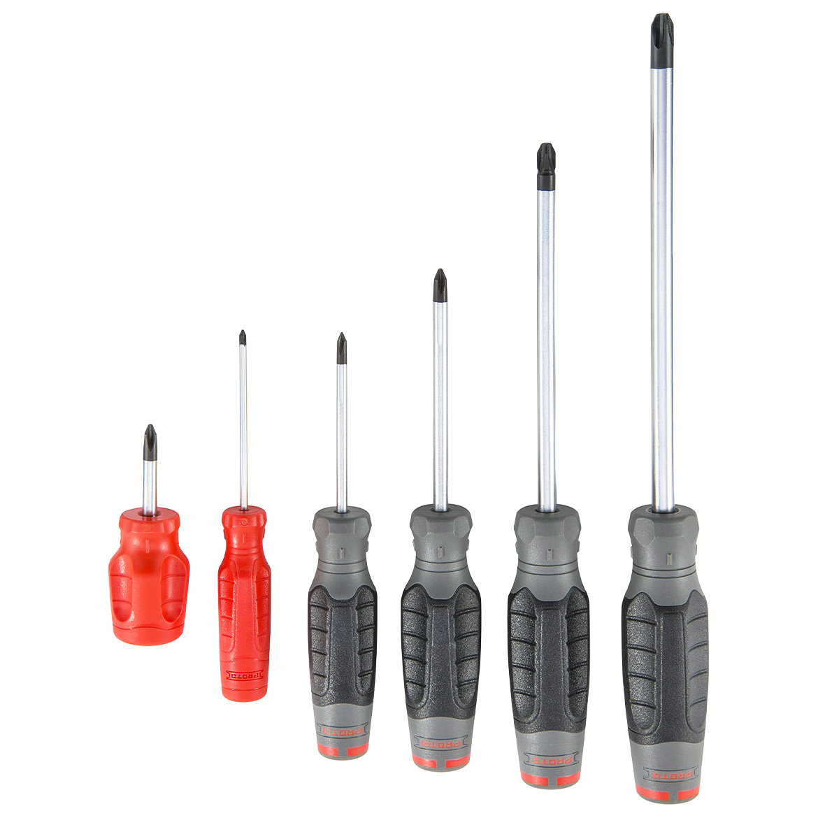 Proto J1206SP Alloy Steel DuraTek Ergonomic Phillips Screwdriver Set