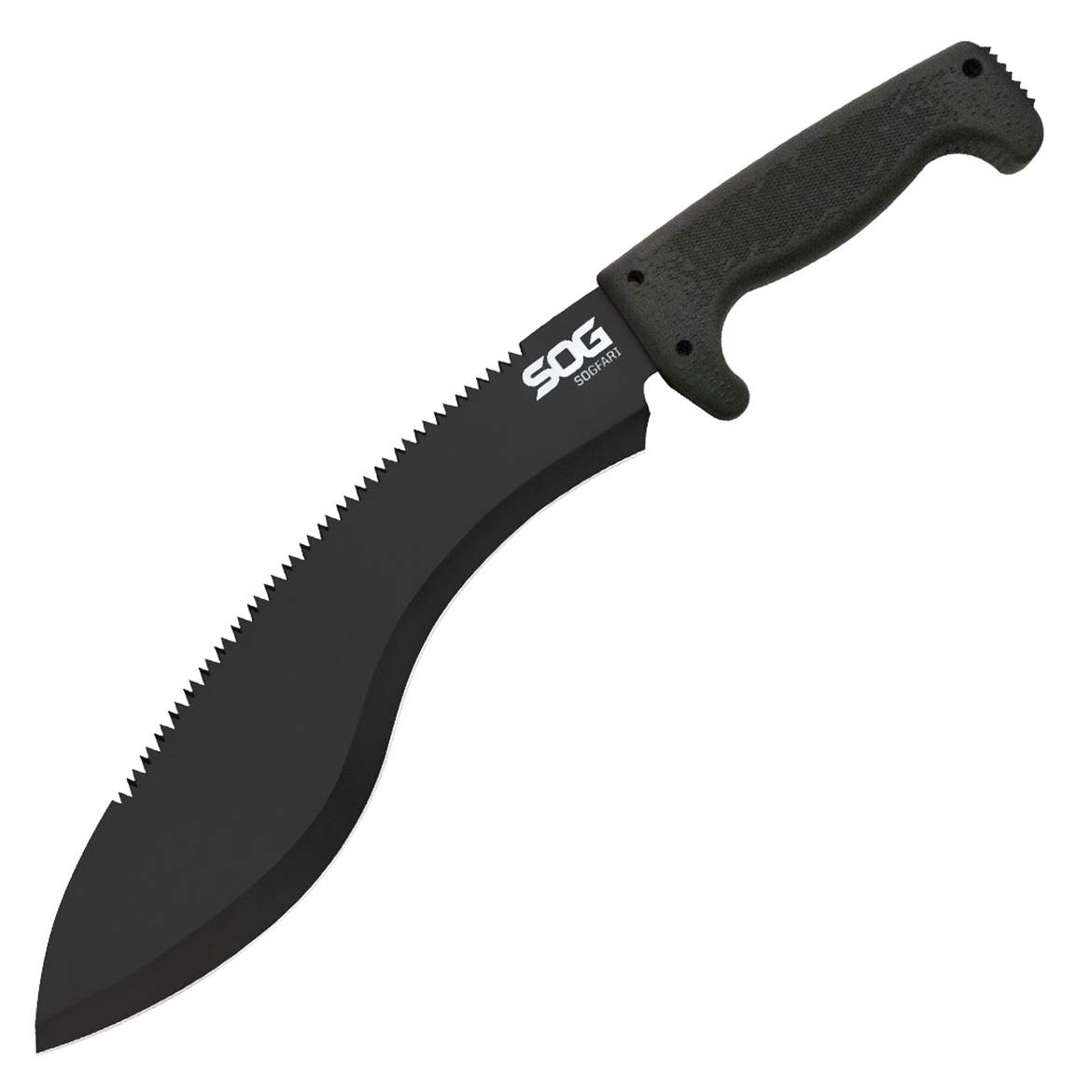 Sog MC11N 12Inch Straight Edge / Saw Blade Drop Point Kukri Machete