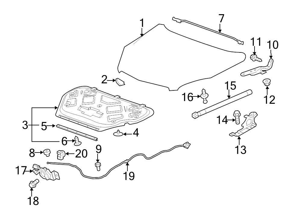 GM OEM Hood-Lock Latch 23120089