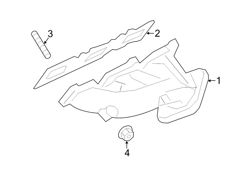 Ford Oem Exhaust Manifold Gasket Dk4z9448a Image 2
