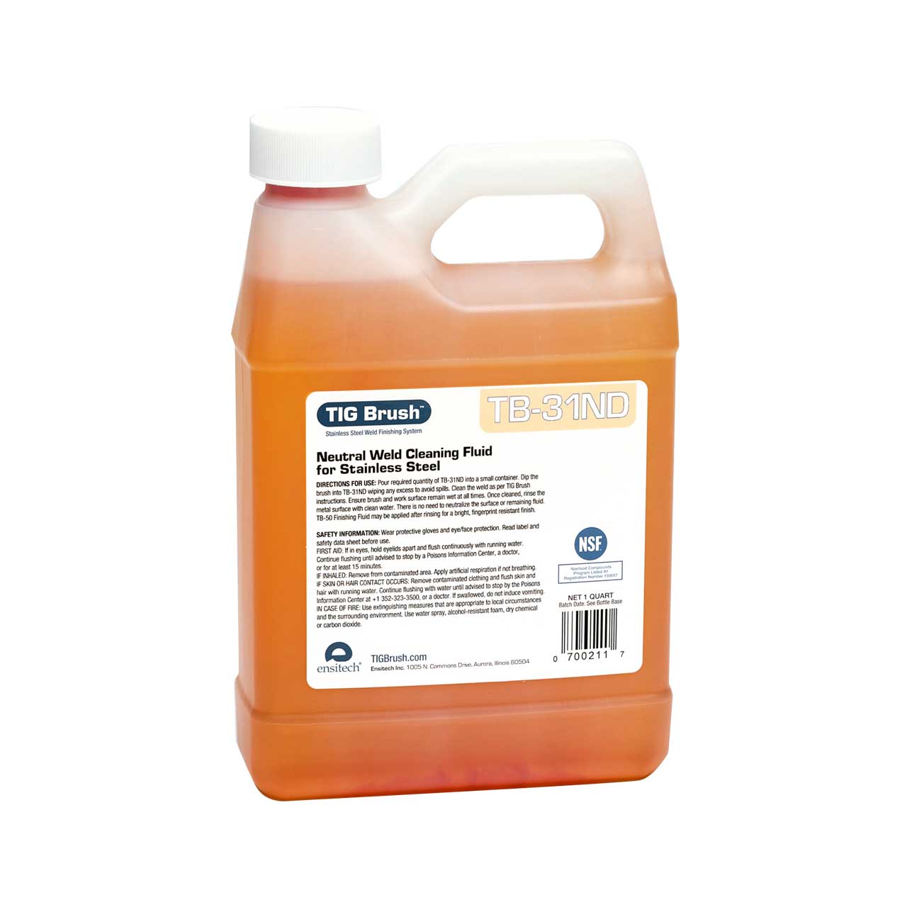 Ensitech C0031001G TB31ND Neutral Weld Cleaning Fluid 1 Gallon (Non