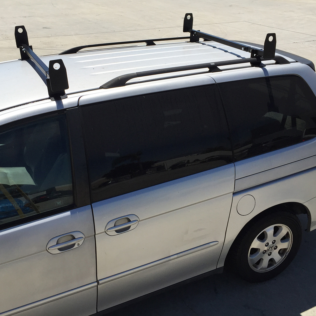 2pc 60" Universal Roof Mount Gutterless Van Ladder Rack Cross Bar