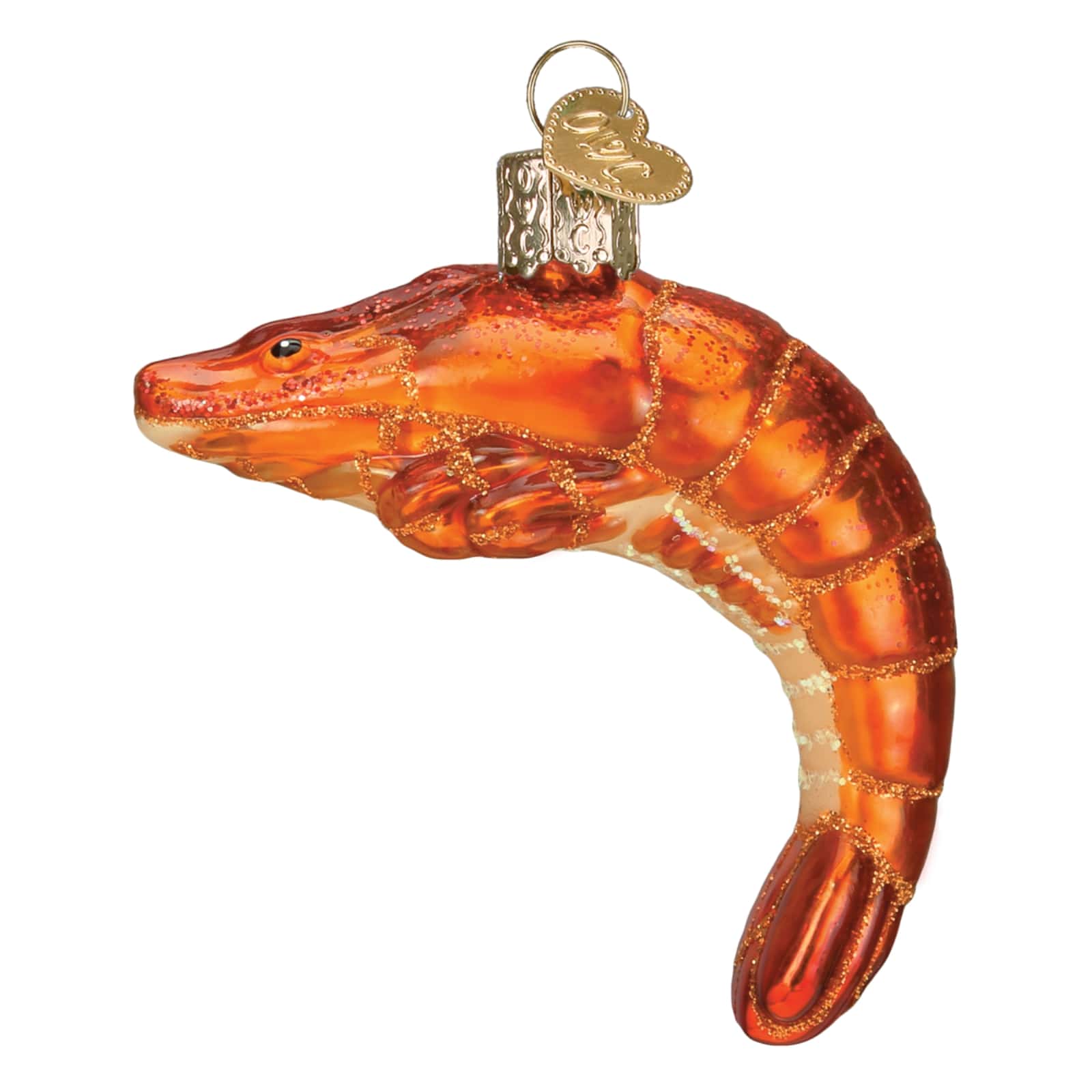 Shrimp Seafood Christmas Holiday Ornament Glass | eBay