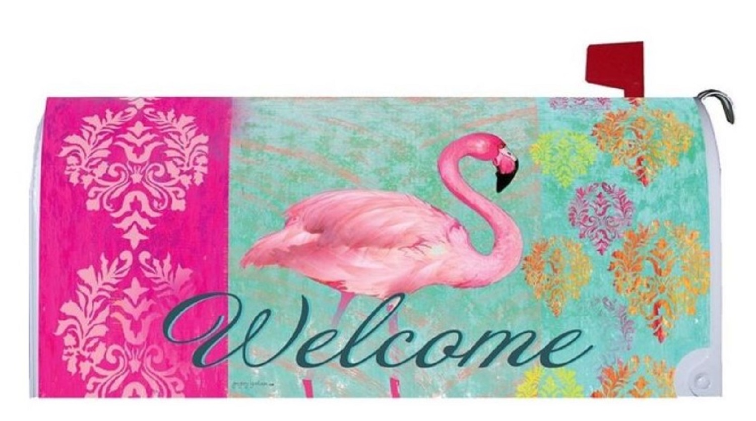 Regal Pink Flamingo Mailbox Cover Wrap Mary B Decorative Art