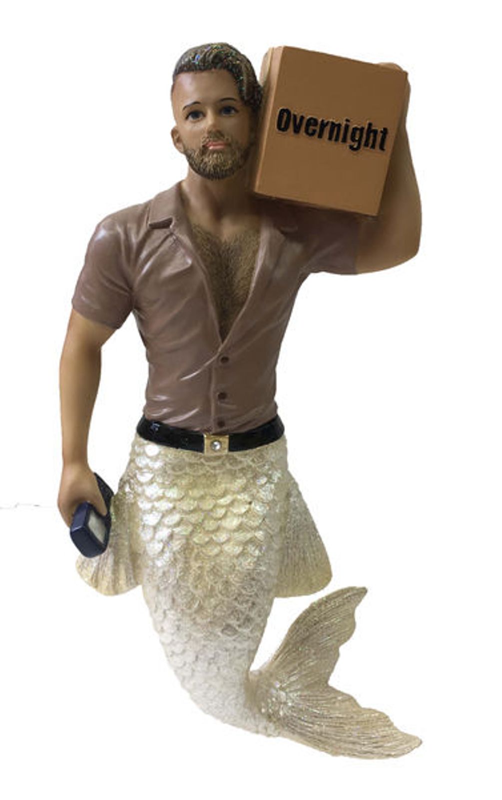 December Diamonds Big Package Overnight Merman Holiday Ornament eBay