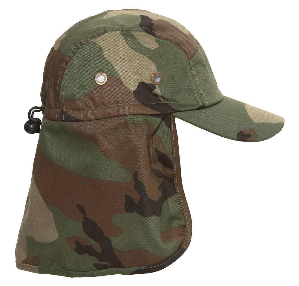 Top Headwear Vacationer Flap Hat With Full Neck Cover Camoflauge eBay