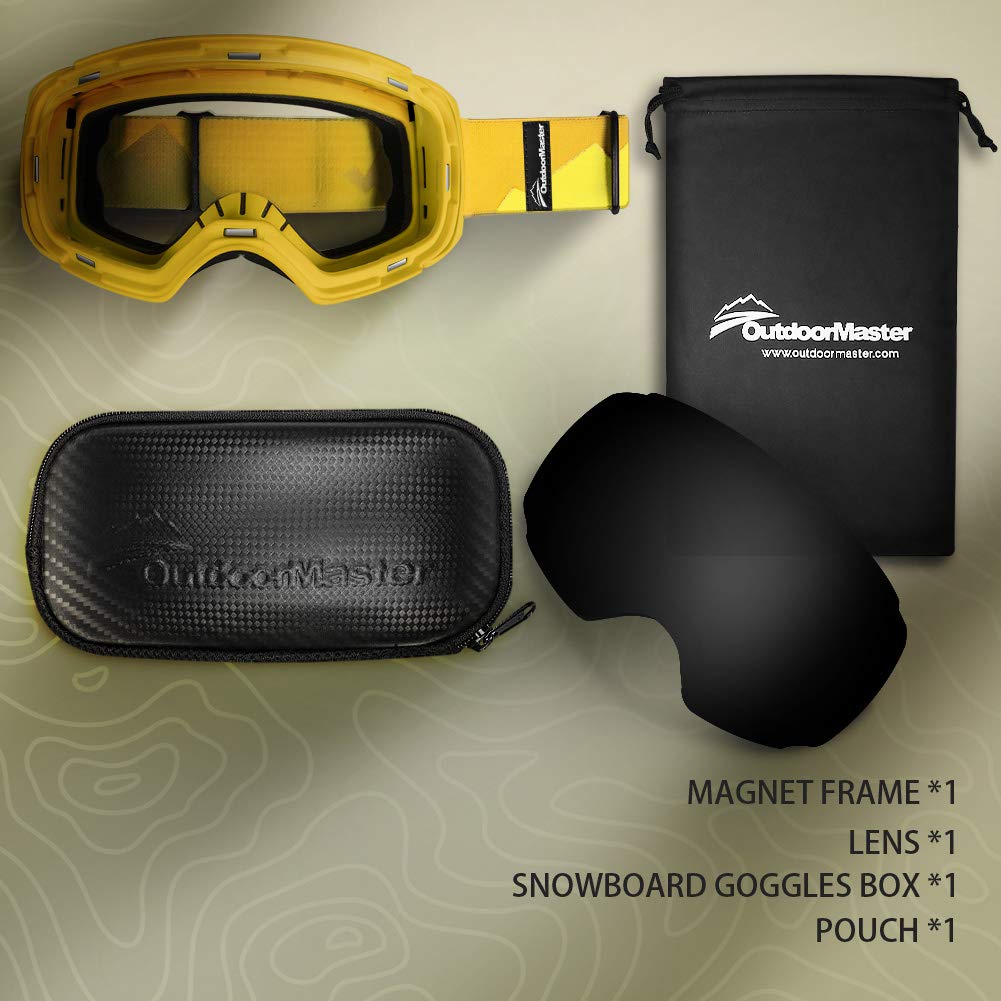 interchangeable lens snow goggles