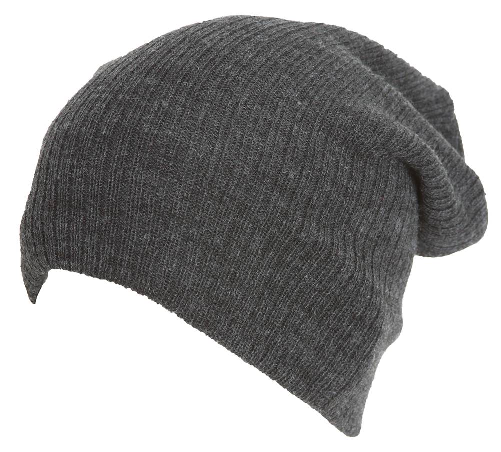 Dark Grey Winter Slouch Beanie | eBay