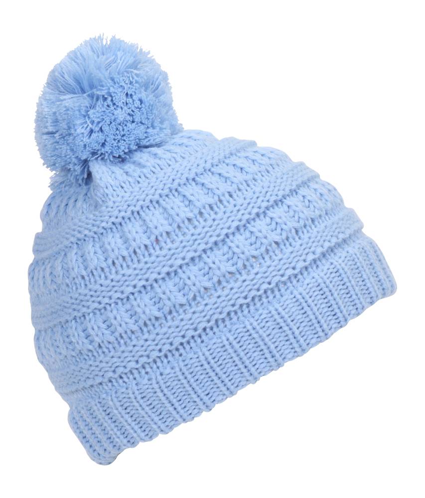 Gravity Threads Kids Cable Knit Thick Soft Beanie w/ Pom - Picture 8 of 61