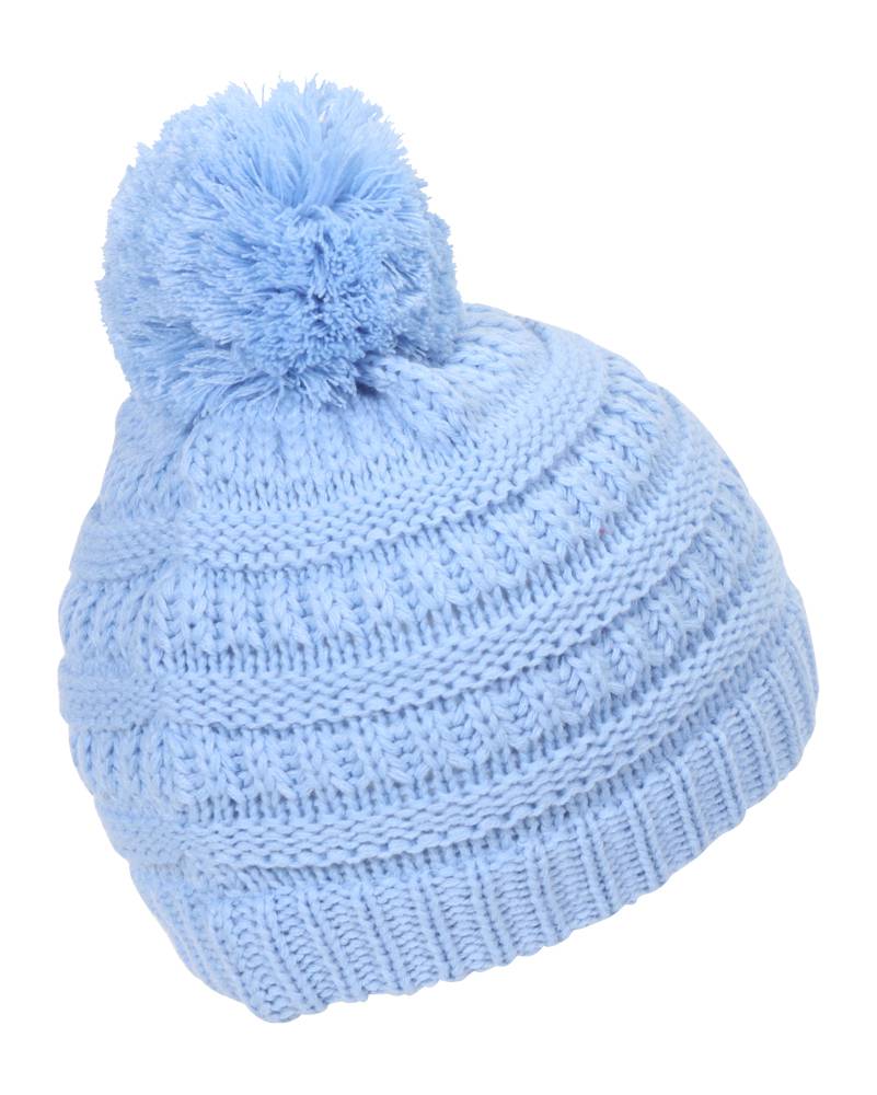 Gravity Threads Kids Cable Knit Thick Soft Beanie w/ Pom - Picture 9 of 61