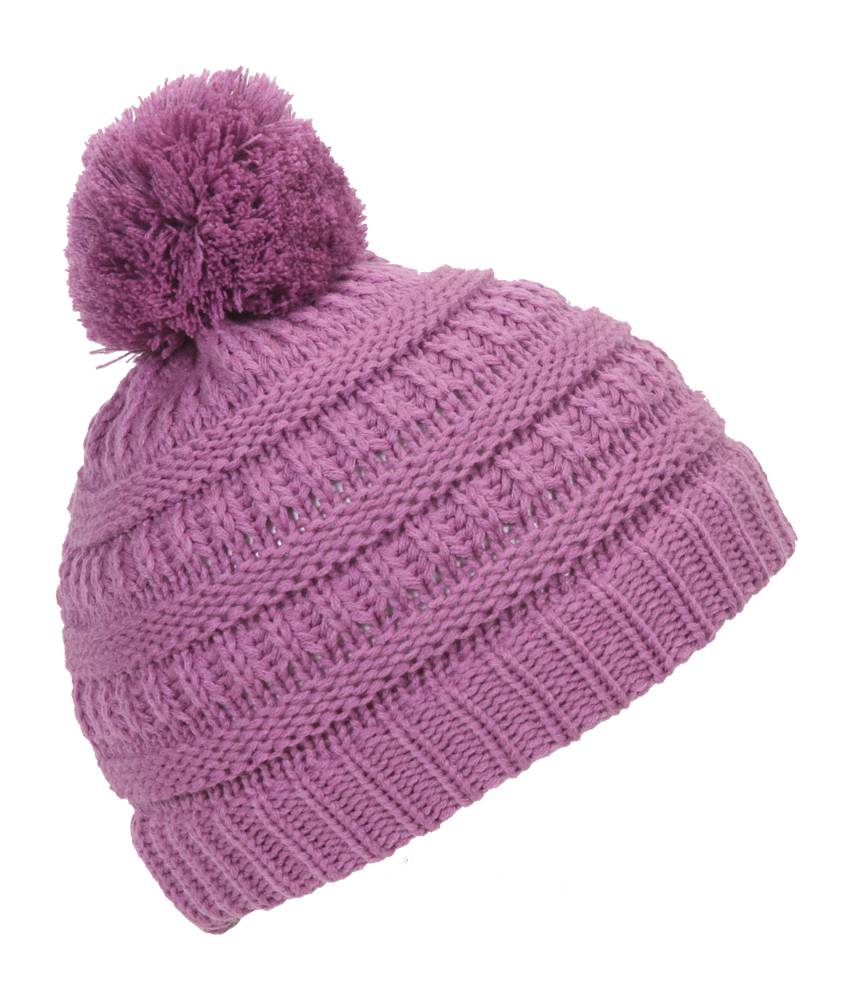 Gravity Threads Kids Cable Knit Thick Soft Beanie w/ Pom - Picture 46 of 61