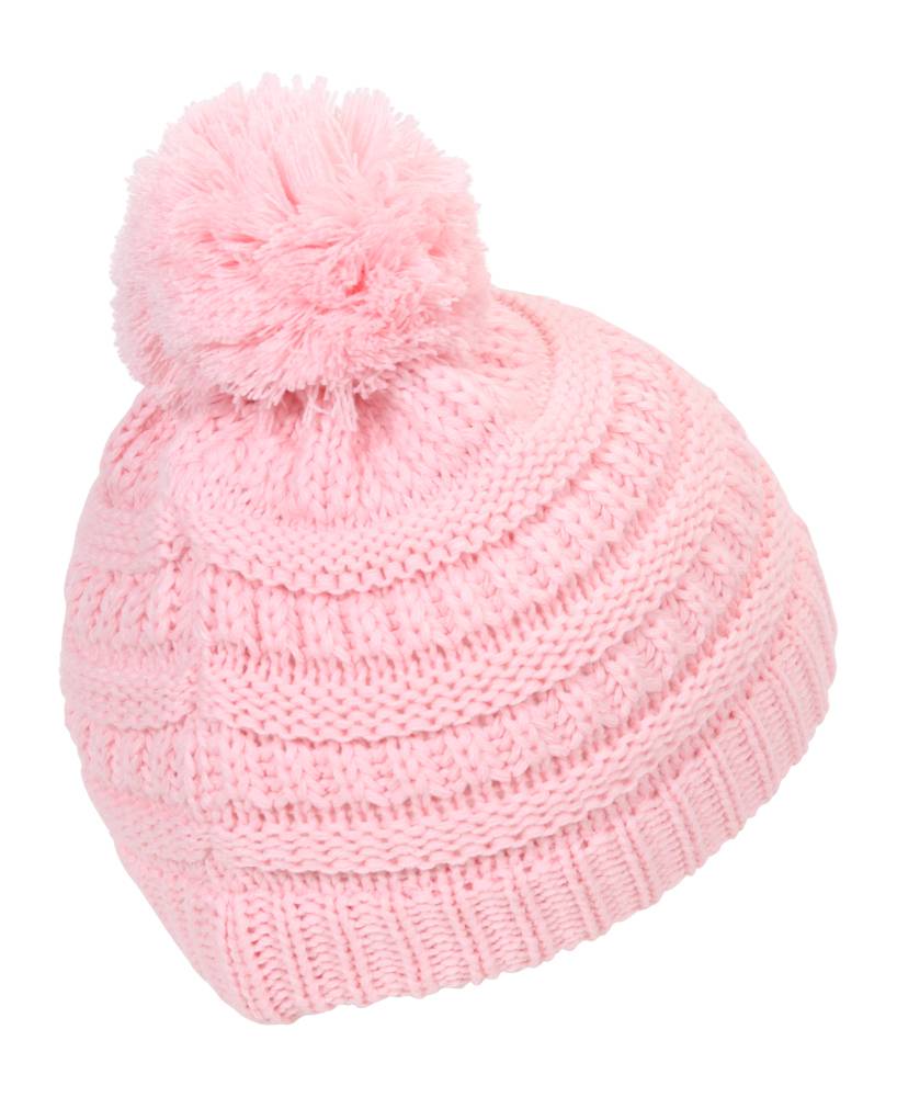 Gravity Threads Kids Cable Knit Thick Soft Beanie w/ Pom - Picture 52 of 61