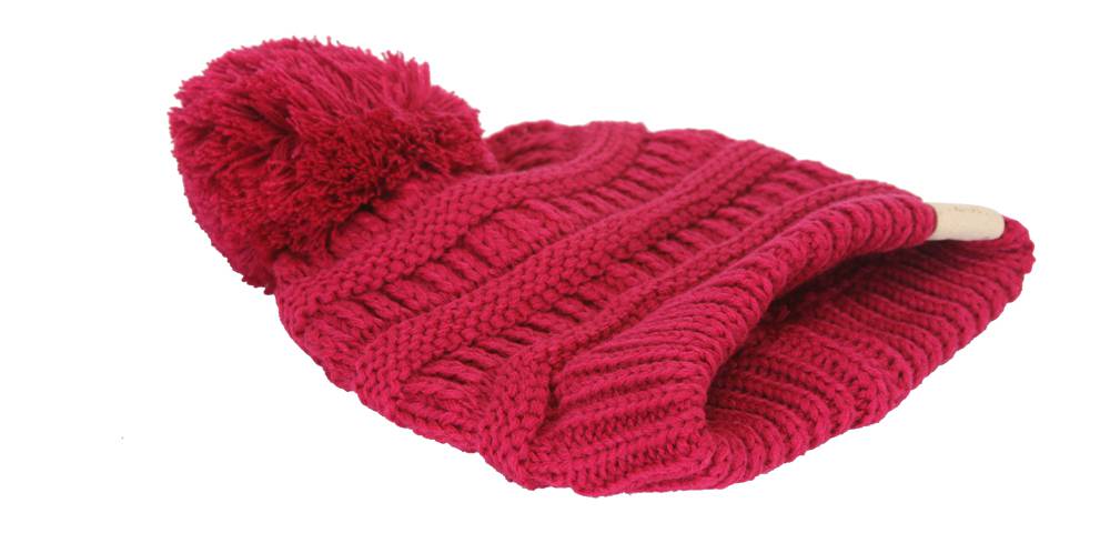 Gravity Threads Kids Cable Knit Thick Soft Beanie w/ Pom - Picture 61 of 61