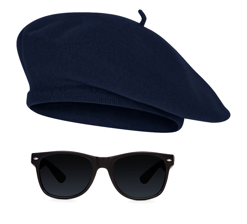 1950s Beatnik Hipster Combo Kit Beret and Sunglass eBay