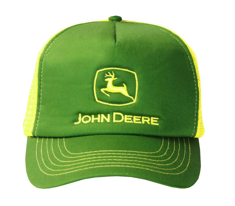 Pink John Deere Brushed Twill Value Cap