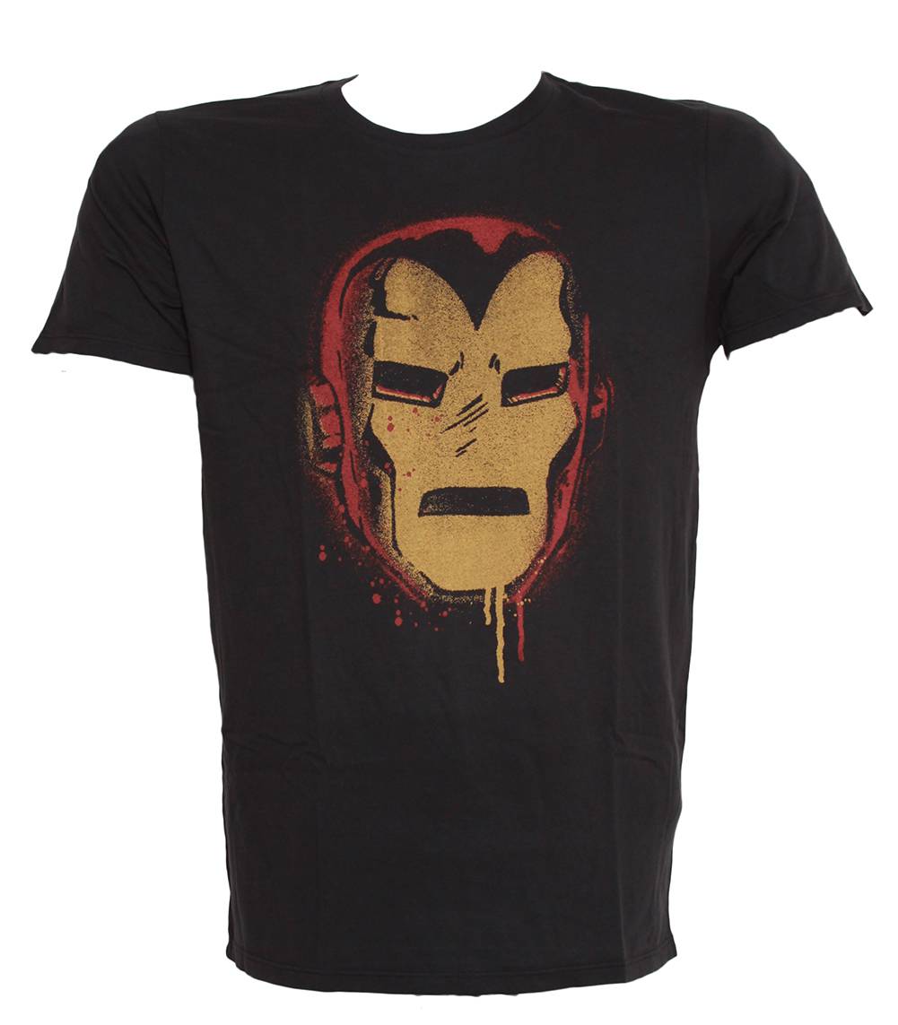 Iron Man Color Stencil T-Shirt