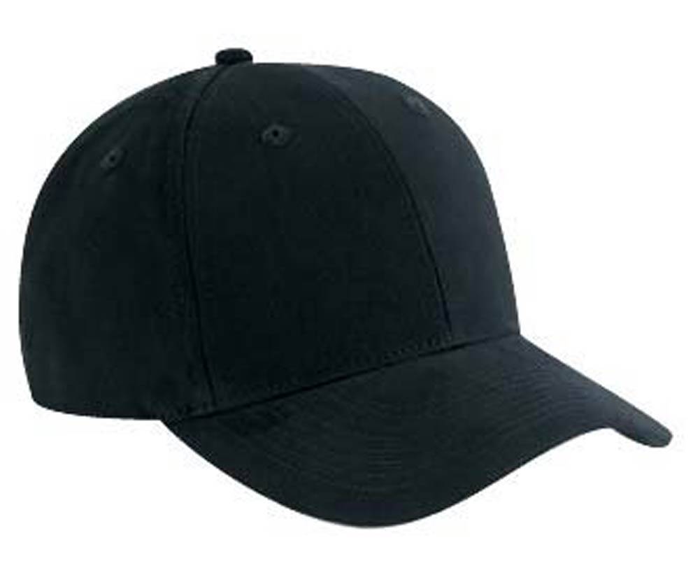 Brushed Cotton Twill Low Profile Pro Style Caps, Black | eBay
