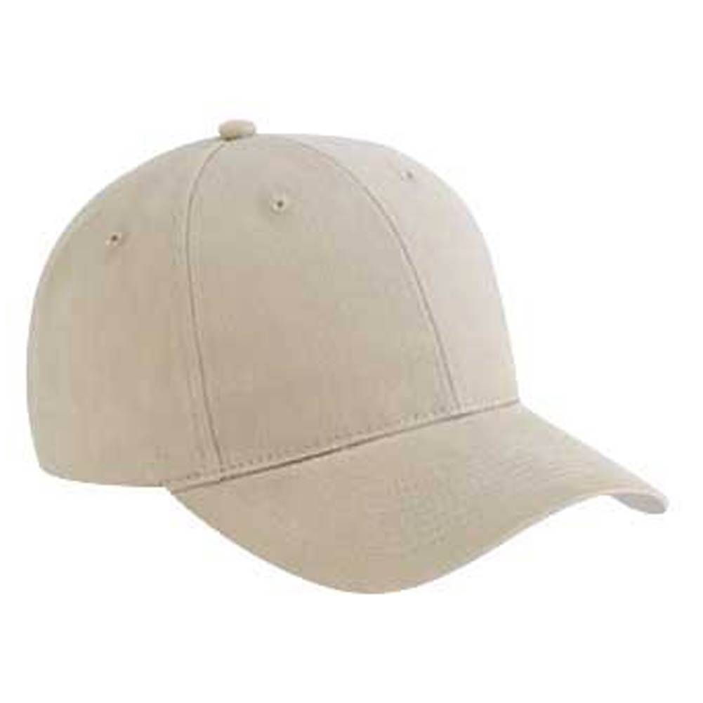Brushed Cotton Twill Low Profile Pro Style Caps, Khaki | eBay
