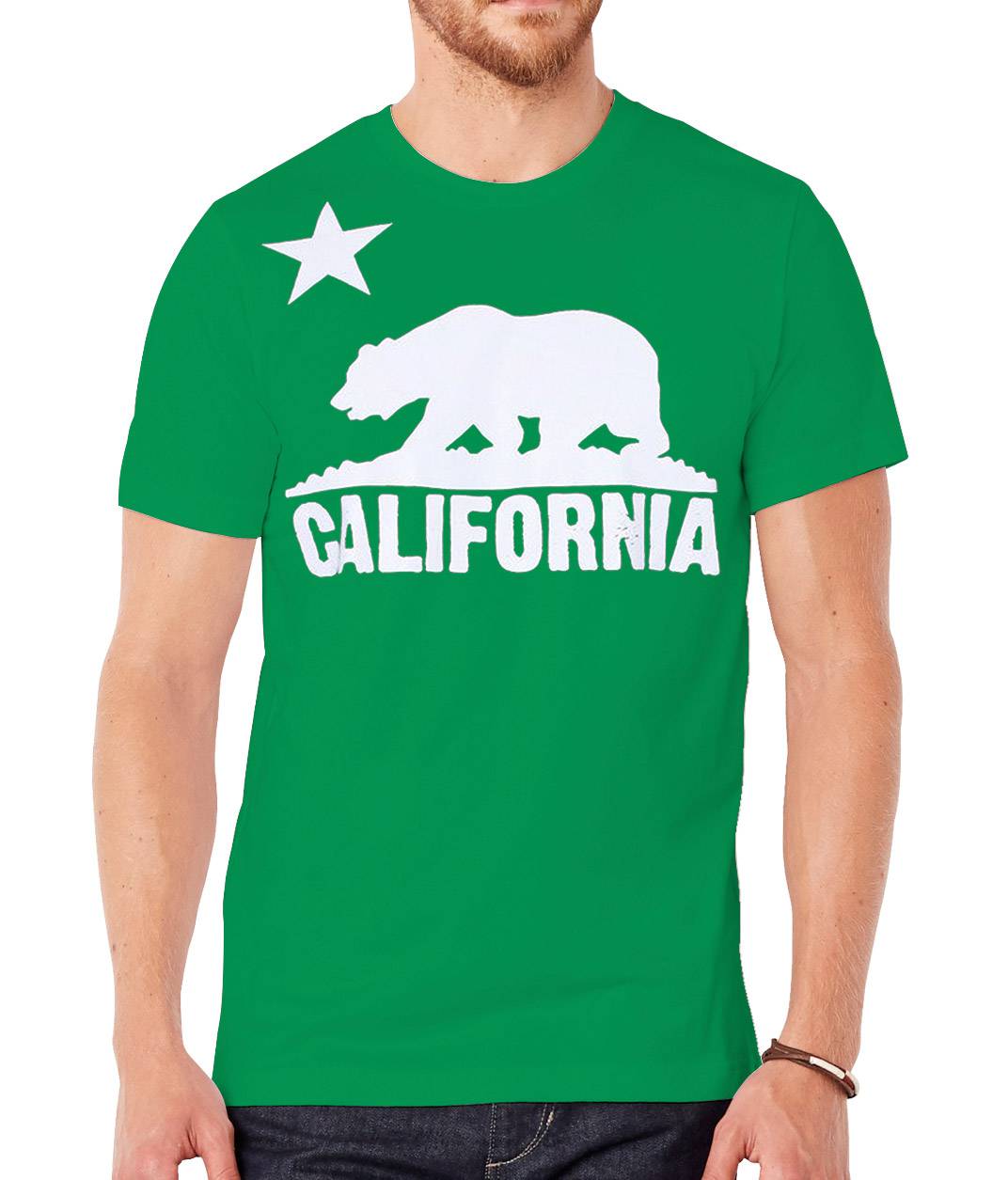 【CPGN STUDIO】California Bear Short Sleeve Men-s-T-Shirt-Short-Sleeve-