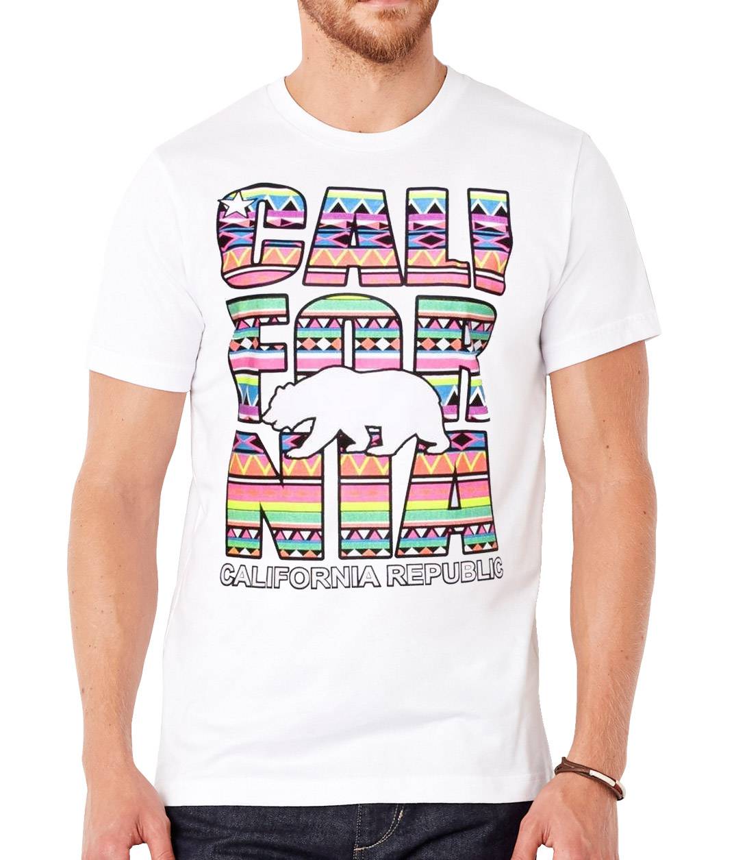 CALIFORNIA REPUBLIC Hombres Impreso Camiseta De Manga Corta - España