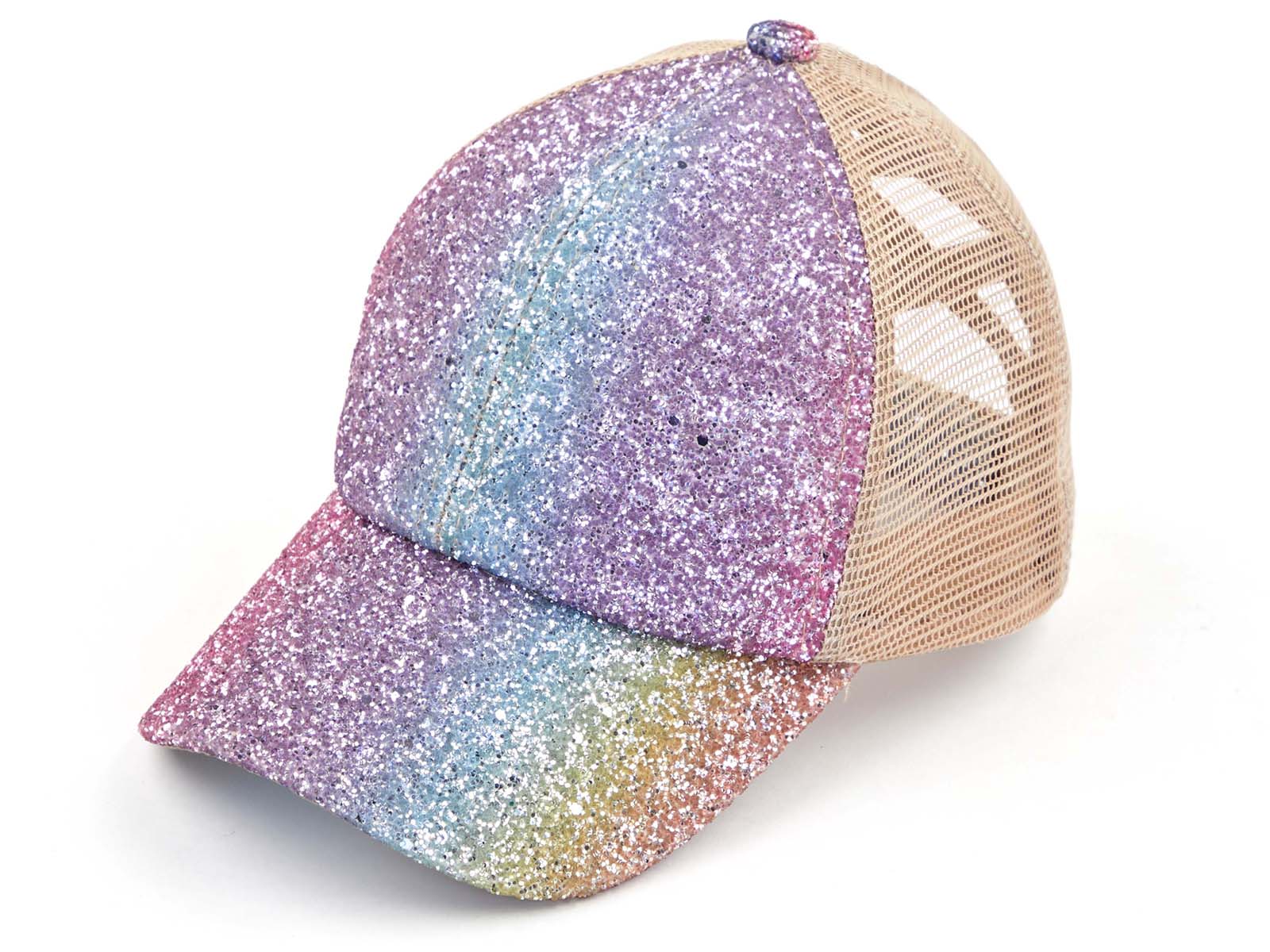 Top Headwear Kids Ponytail Criss Cross Ponycap Baseball Trucker Hat - Picture 5 of 8