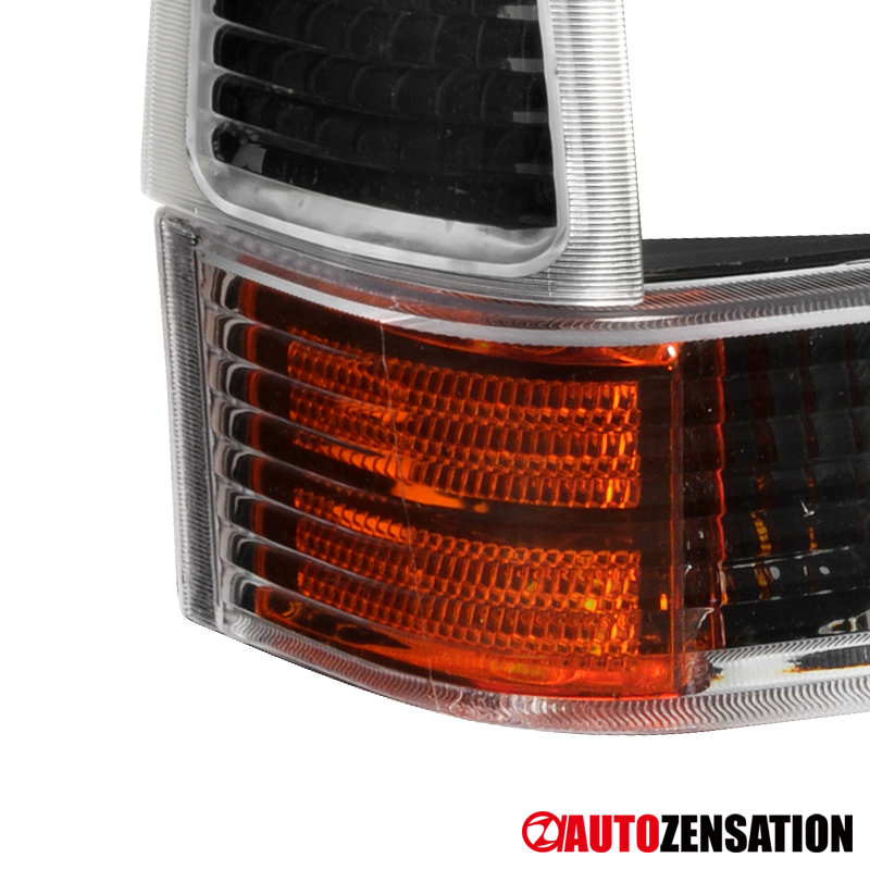 Fit 1999-2004 Ford F250 F350 F450 Black Bumper Corner Lights Signal Parking Lamp Fit 1999-2004 Ford F250 F350 F450 Black Bumper Corner Lights Signal Parking Lamp