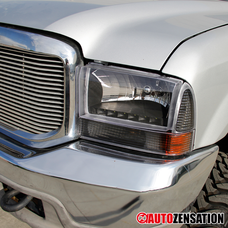 Fits 1999-2004 Ford F250 F350 Black Bumper Corner Lights Parking Signal Lamps Fits 1999-2004 Ford F250 F350 Black Bumper Corner Lights Parking Signal Lamps