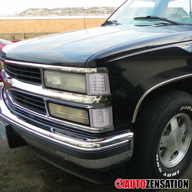 4-Piece Smoke Corner Lights For 1994-1998 Chevy C10/Silverado/Tahoe - Signal Lamps 8 thumbnail image