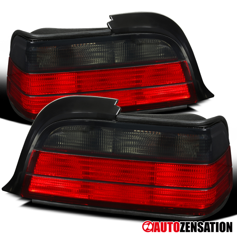 Red Tail Light Set For BMW E36 Coupe 1992-1999 – 318i, 325i, 328i – Chrome Housing
