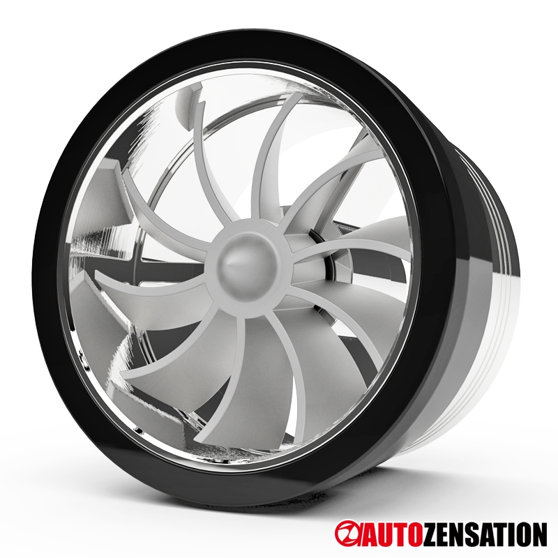 1PC Black Fuel Saver Tornado Turbonator Air Intake Fan Supercharger eBay