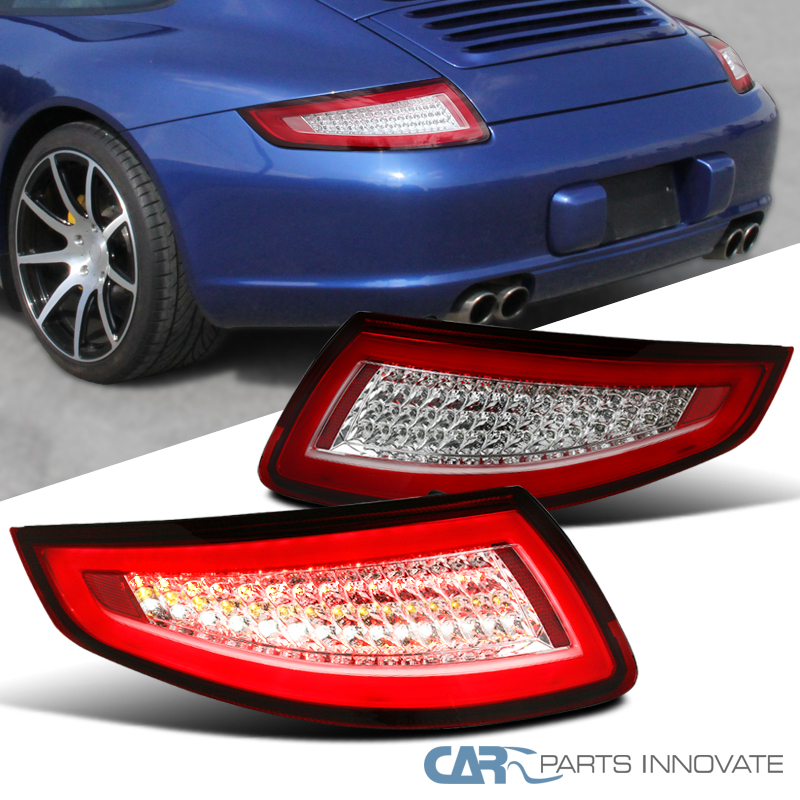 0508 Porsche 911/997 GT3 GT2 Turbo Carrera Targa Red Clear Lens LED