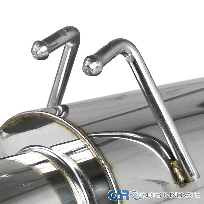 thumbnail image 2 of Catback Exhaust Muffler System For 06-11 Honda Civic 4Dr Sedan – Polished Stainless Steel, Performance Tone 2 of 5
