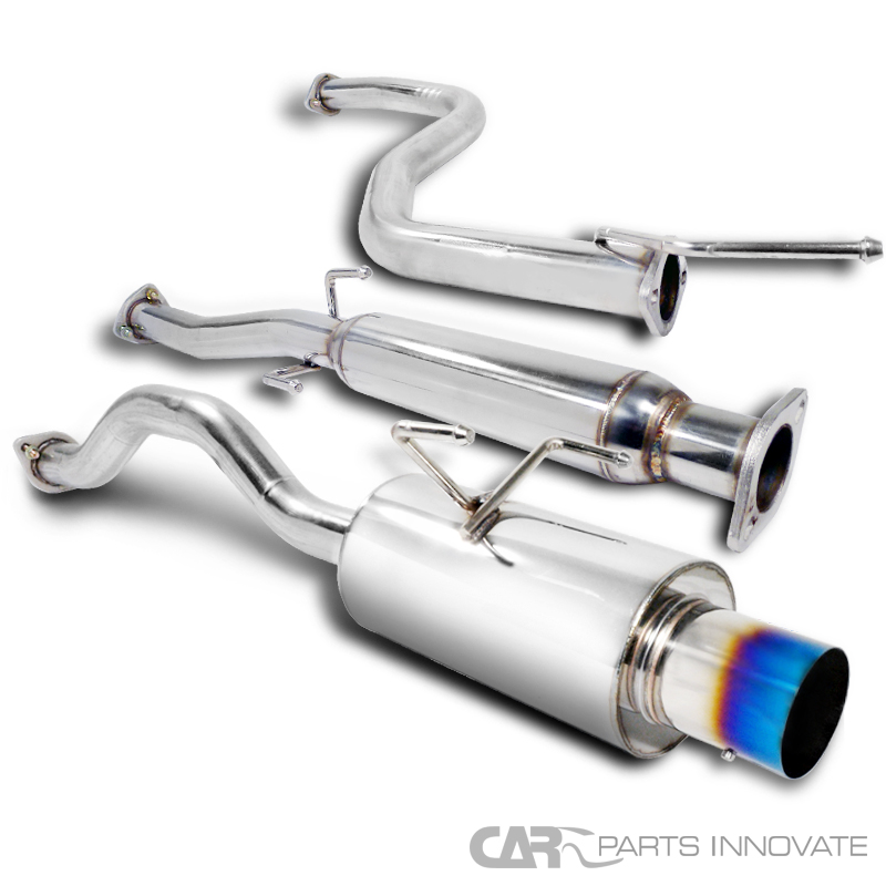 For 9295 Honda Civic 3Dr EG Hatchback Titanium Tip S/S Catback Exhaust