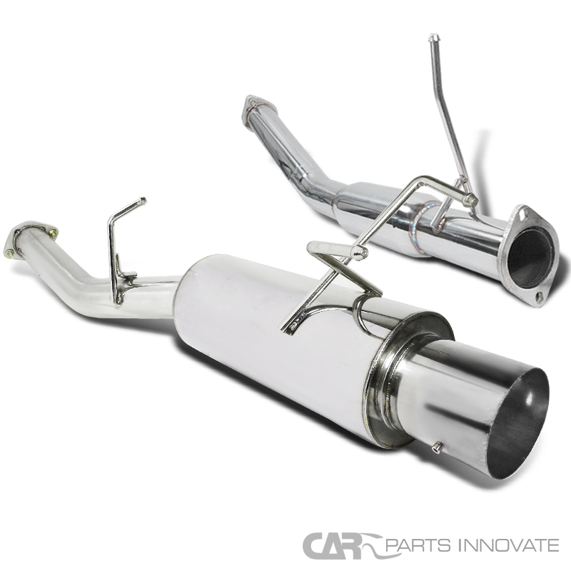Fits 1989-1994 240SX S13 S/S Exhaust Catback System Muffler Tips