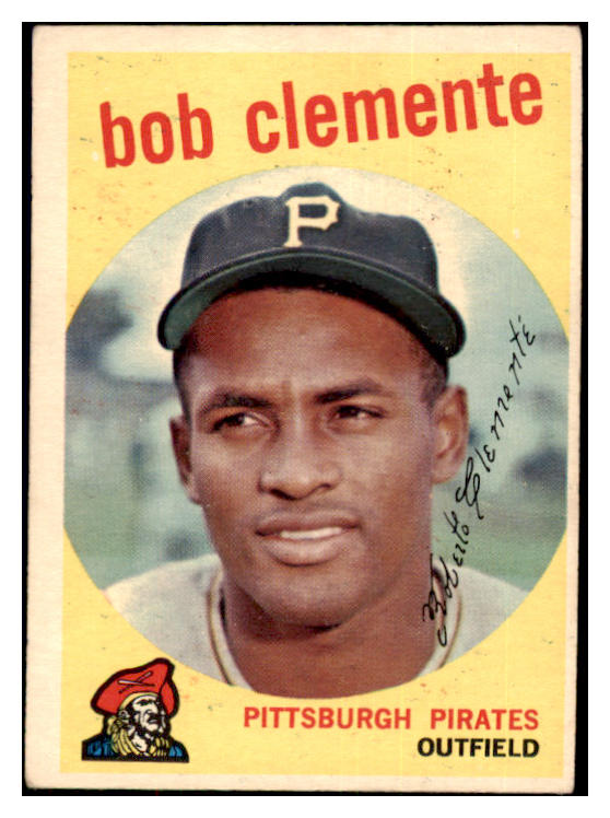 1959 TOPPS #478 ROBERTO CLEMENTE PIRATES VG-EX SET BREAK 482982