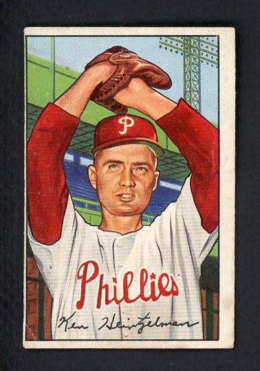 1952 BOWMAN #148 KEN HEINTZELMAN PHILLIES GD-VG SET BREAK 492899