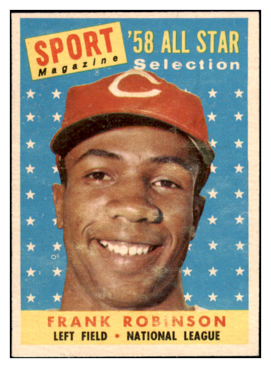 1958 TOPPS #484 FRANK ROBINSON A.S. REDS EX-MT SET BREAK 503617