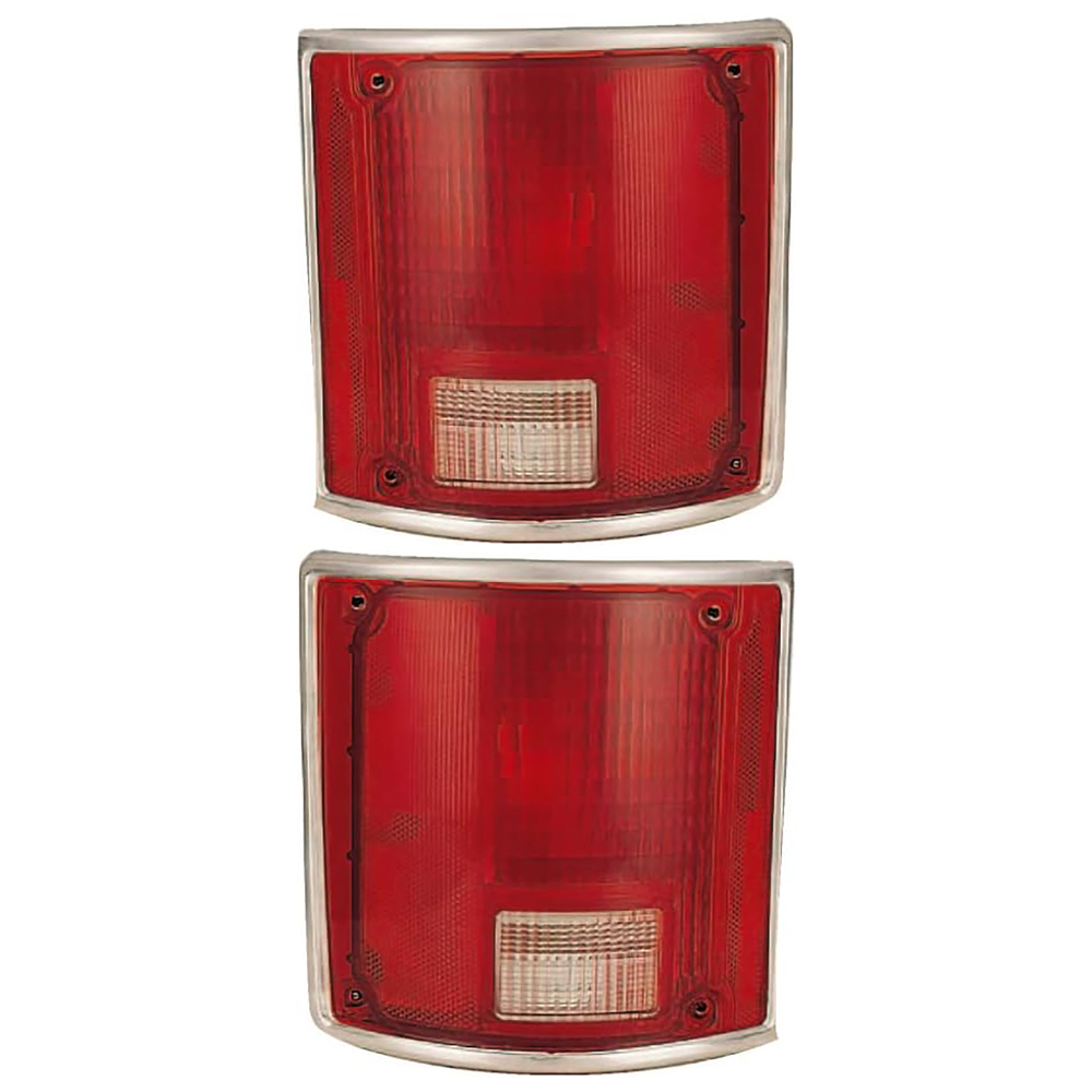 Pair of Tail Light Lens Fits Chevrolet K10 Suburban Custom