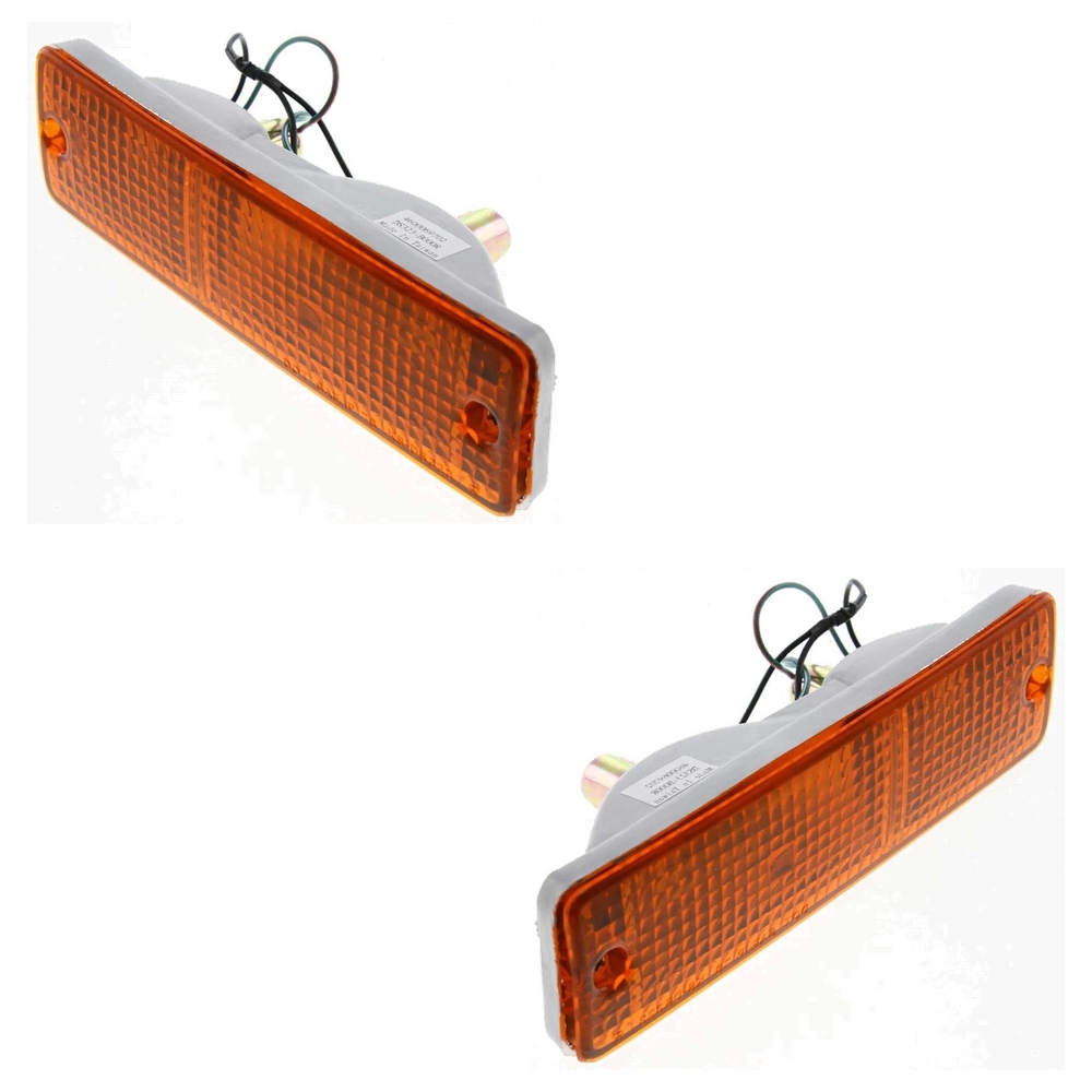 Front Turn Signal Lights Pair 80-86 Nissan 720 2.0L Base Pickup