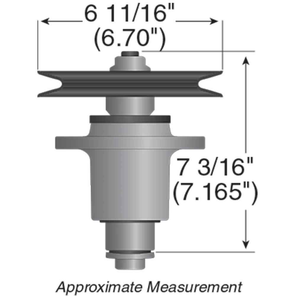 tak52② Spindle Assembly Exmark Lazer Z HP LHP5220KC LHP5223KA Zero-Turn