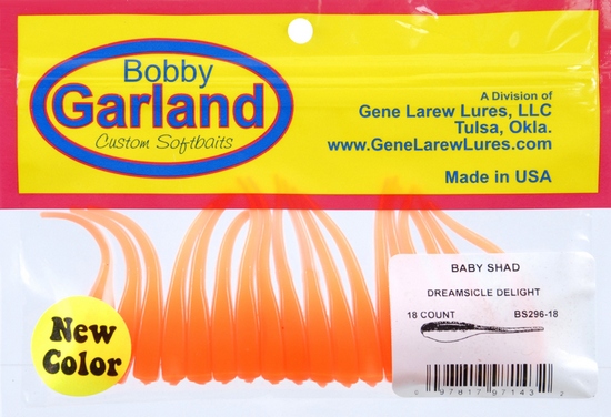bobby garland bs296 18 2 quot baby shad crmsicle dlght fishing bobby garland baby shad color chart