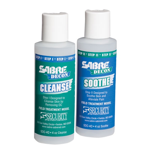 Sabre SD40 OC Pepper Spray Decon Cleans & Soothe 4.0oz. Bottle (Each) eBay