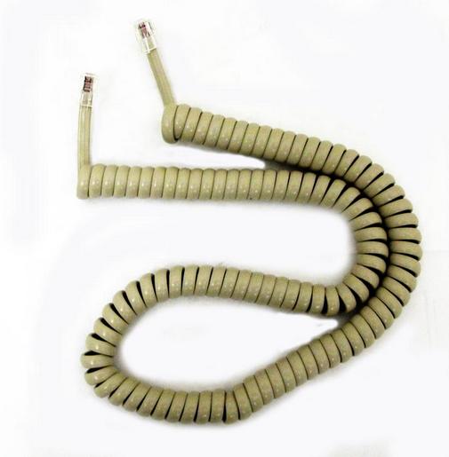 Cablesys 1200AS ICC Curly Telephone Handset Cord Dark Ash 12' eBay