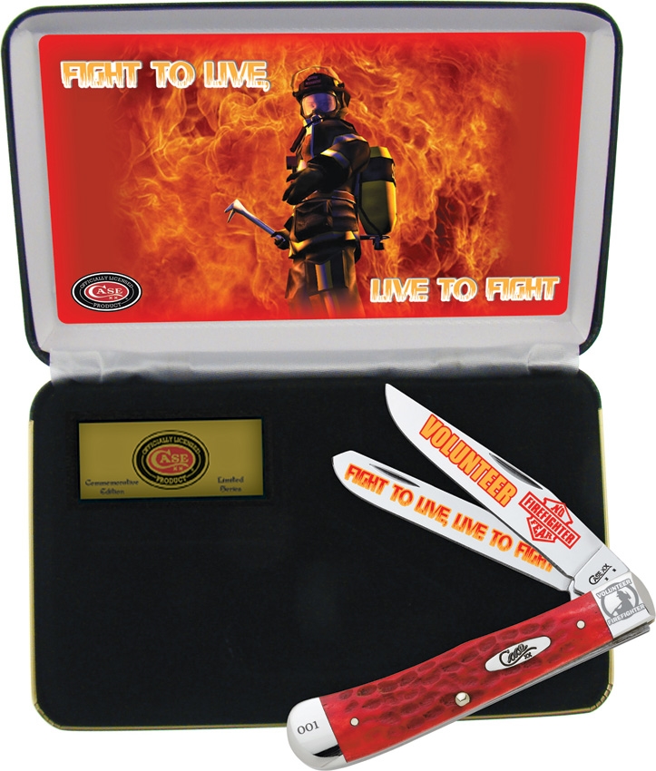 Case Cutlery CAVFF Firefighter Commemorative Folding Knife Pocket