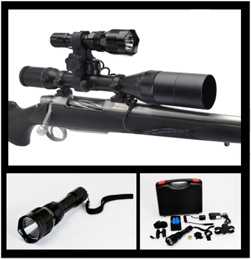 Cyclops VB250 Varmint Cree LED Aviation Black Rechargeable Tactical