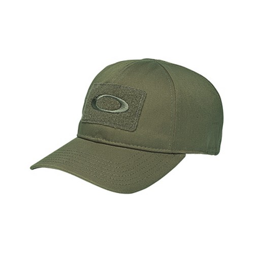 Oakley 91163079BLXL SI Mens L/XL Worn Olive Stretch Fit Cap Hat