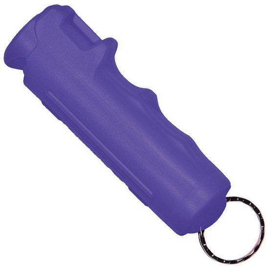 Sabre F15PROC Purple 3.75" Flip Top Keychain Pepper Spray w/UV Dye